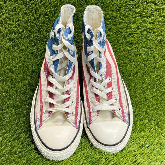 Converse Chuck Taylor All Star High Womens Size 9.5 Red Athletic Shoes Sneakers - Picture 5 of 10